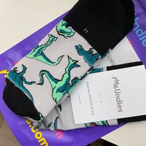 MeUndies Medium Rawr. Dinosaur Print Socks